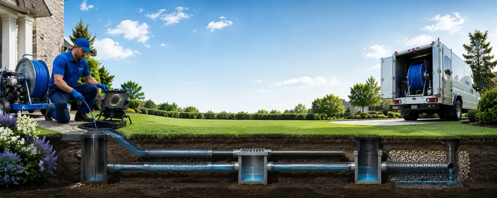 Outdoor drain cleaning information for La Canada Flintridge, CA